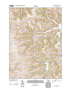 Highland East Wisconsin Historical topographic map, 1:24000 scale, 7.5 X 7.5 Minute, Year 2013