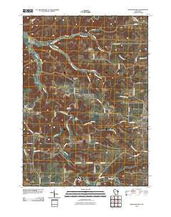 Highland West Wisconsin Historical topographic map, 1:24000 scale, 7.5 X 7.5 Minute, Year 2010