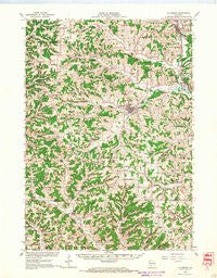 Hillsboro Wisconsin Historical topographic map, 1:62500 scale, 15 X 15 Minute, Year 1966