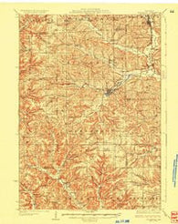 Hillsboro Wisconsin Historical topographic map, 1:62500 scale, 15 X 15 Minute, Year 1927