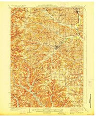 Hillsboro Wisconsin Historical topographic map, 1:62500 scale, 15 X 15 Minute, Year 1927