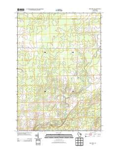 Hogarty Wisconsin Historical topographic map, 1:24000 scale, 7.5 X 7.5 Minute, Year 2013