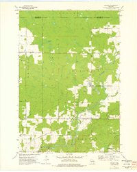 Hogarty Wisconsin Historical topographic map, 1:24000 scale, 7.5 X 7.5 Minute, Year 1973