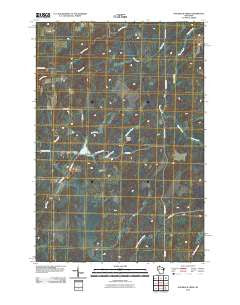 Hogsback Creek Wisconsin Historical topographic map, 1:24000 scale, 7.5 X 7.5 Minute, Year 2010