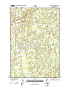 Hogsback Creek Wisconsin Historical topographic map, 1:24000 scale, 7.5 X 7.5 Minute, Year 2013