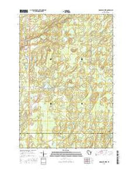 Hogsback Creek Wisconsin Current topographic map, 1:24000 scale, 7.5 X 7.5 Minute, Year 2015