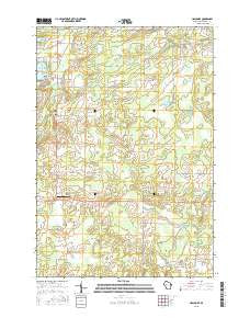 Holcombe Wisconsin Current topographic map, 1:24000 scale, 7.5 X 7.5 Minute, Year 2015