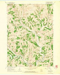 Hollandale Wisconsin Historical topographic map, 1:24000 scale, 7.5 X 7.5 Minute, Year 1962