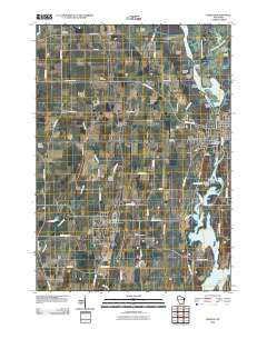 Horicon Wisconsin Historical topographic map, 1:24000 scale, 7.5 X 7.5 Minute, Year 2010