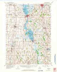 Horicon Wisconsin Historical topographic map, 1:62500 scale, 15 X 15 Minute, Year 1955