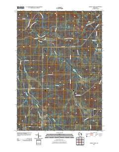 Horse Creek Wisconsin Historical topographic map, 1:24000 scale, 7.5 X 7.5 Minute, Year 2010