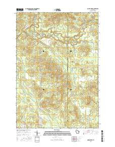 Horse Creek Wisconsin Current topographic map, 1:24000 scale, 7.5 X 7.5 Minute, Year 2015