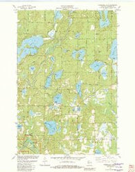 Horseshoe Lake Wisconsin Historical topographic map, 1:24000 scale, 7.5 X 7.5 Minute, Year 1982