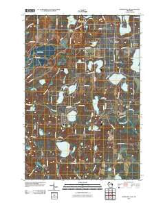 Horseshoe Lake Wisconsin Historical topographic map, 1:24000 scale, 7.5 X 7.5 Minute, Year 2010