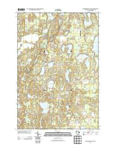 Horseshoe Lake Wisconsin Historical topographic map, 1:24000 scale, 7.5 X 7.5 Minute, Year 2013