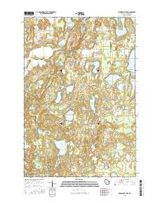 Horseshoe Lake Wisconsin Current topographic map, 1:24000 scale, 7.5 X 7.5 Minute, Year 2015