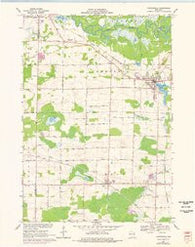 Hortonville Wisconsin Historical topographic map, 1:24000 scale, 7.5 X 7.5 Minute, Year 1969