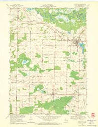 Hortonville Wisconsin Historical topographic map, 1:24000 scale, 7.5 X 7.5 Minute, Year 1969