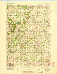 Howards Grove Wisconsin Historical topographic map, 1:62500 scale, 15 X 15 Minute, Year 1954