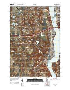 Hudson Wisconsin Historical topographic map, 1:24000 scale, 7.5 X 7.5 Minute, Year 2010