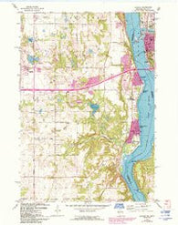 Hudson Wisconsin Historical topographic map, 1:24000 scale, 7.5 X 7.5 Minute, Year 1967