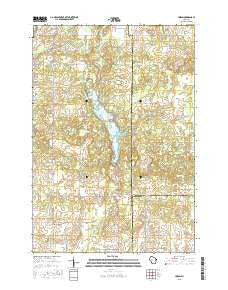Huron Wisconsin Current topographic map, 1:24000 scale, 7.5 X 7.5 Minute, Year 2015