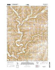 Hurricane Wisconsin Current topographic map, 1:24000 scale, 7.5 X 7.5 Minute, Year 2016