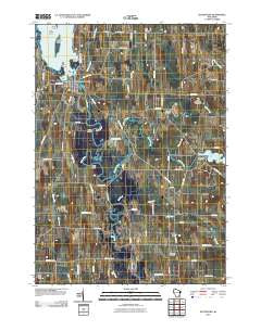 Hustisford Wisconsin Historical topographic map, 1:24000 scale, 7.5 X 7.5 Minute, Year 2010