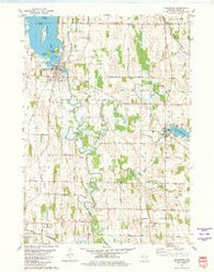 Hustisford Wisconsin Historical topographic map, 1:24000 scale, 7.5 X 7.5 Minute, Year 1980