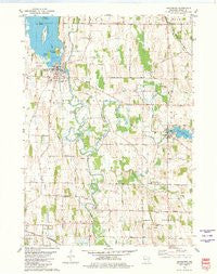 Hustisford Wisconsin Historical topographic map, 1:24000 scale, 7.5 X 7.5 Minute, Year 1980