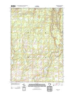 Ingram Wisconsin Historical topographic map, 1:24000 scale, 7.5 X 7.5 Minute, Year 2013