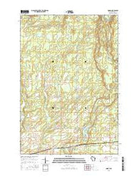 Ingram Wisconsin Current topographic map, 1:24000 scale, 7.5 X 7.5 Minute, Year 2015