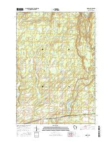 Ingram Wisconsin Current topographic map, 1:24000 scale, 7.5 X 7.5 Minute, Year 2015