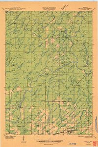 Ingram Wisconsin Historical topographic map, 1:48000 scale, 15 X 15 Minute, Year 1947