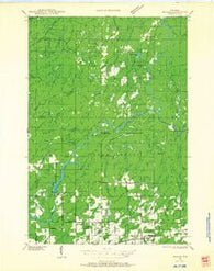 Ingram Wisconsin Historical topographic map, 1:48000 scale, 15 X 15 Minute, Year 1945