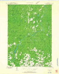 Ingram Wisconsin Historical topographic map, 1:48000 scale, 15 X 15 Minute, Year 1945