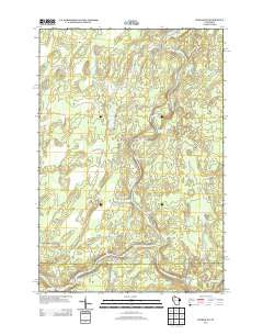 Ingram NE Wisconsin Historical topographic map, 1:24000 scale, 7.5 X 7.5 Minute, Year 2013