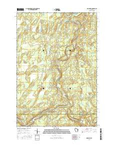 Ingram NE Wisconsin Current topographic map, 1:24000 scale, 7.5 X 7.5 Minute, Year 2015