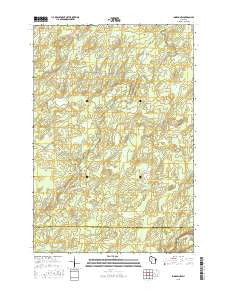 Ingram NW Wisconsin Current topographic map, 1:24000 scale, 7.5 X 7.5 Minute, Year 2015