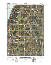 Institute Wisconsin Historical topographic map, 1:24000 scale, 7.5 X 7.5 Minute, Year 2010