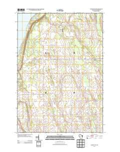 Institute Wisconsin Historical topographic map, 1:24000 scale, 7.5 X 7.5 Minute, Year 2013