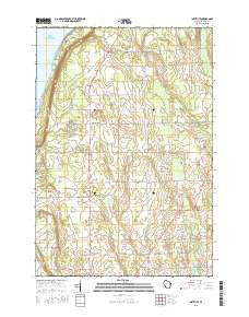 Institute Wisconsin Current topographic map, 1:24000 scale, 7.5 X 7.5 Minute, Year 2015
