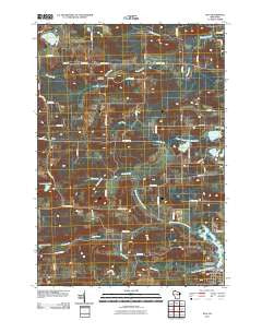 Iola Wisconsin Historical topographic map, 1:24000 scale, 7.5 X 7.5 Minute, Year 2010