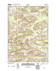 Iola Wisconsin Historical topographic map, 1:24000 scale, 7.5 X 7.5 Minute, Year 2013