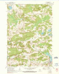 Iola Wisconsin Historical topographic map, 1:24000 scale, 7.5 X 7.5 Minute, Year 1971