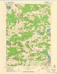 Iola Wisconsin Historical topographic map, 1:24000 scale, 7.5 X 7.5 Minute, Year 1971