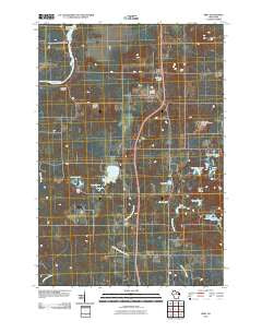 Irma Wisconsin Historical topographic map, 1:24000 scale, 7.5 X 7.5 Minute, Year 2010