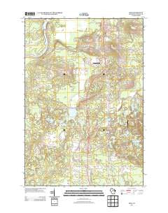 Irma Wisconsin Historical topographic map, 1:24000 scale, 7.5 X 7.5 Minute, Year 2013
