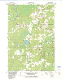 Irma Wisconsin Historical topographic map, 1:24000 scale, 7.5 X 7.5 Minute, Year 1982