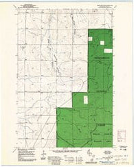 Iron Lake NE Wisconsin Historical topographic map, 1:24000 scale, 7.5 X 7.5 Minute, Year 1961